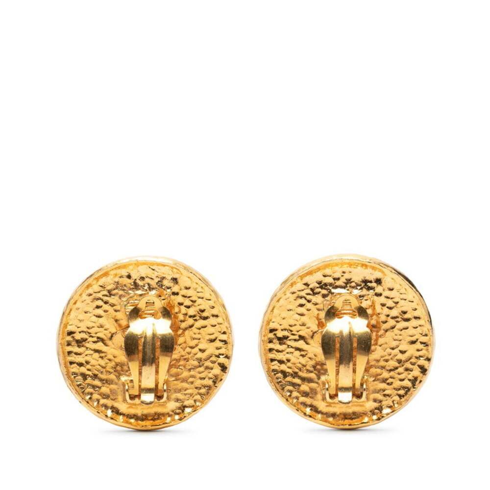 CHANEL Gold Logo Earrings - Picture 2 of 3